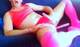 In pink with pink dildo in...
